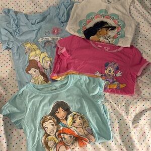 Disney Princess and Minnie Mouse T-Shirt Collection - with bonus shorts